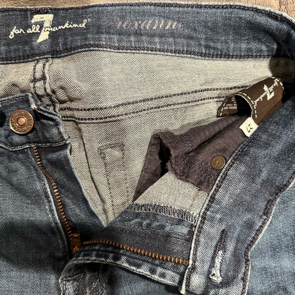 7 for All Mankind Roxanne straight leg jeans 27 98% cotton - Picture 2 of 8